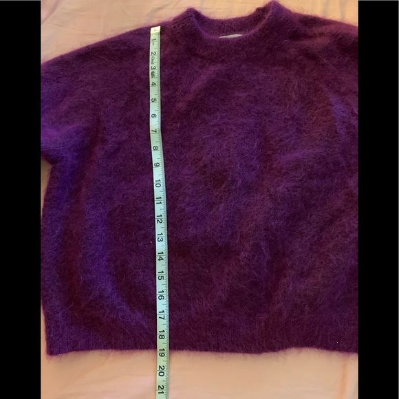 Zara fuzzy mohair-blend purple sweater - Picture 7 of 9